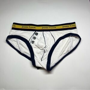 White and Black Men's Briefs James Tudor